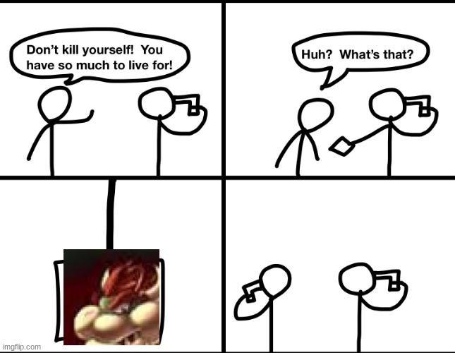 Convinced suicide comic | image tagged in convinced suicide comic | made w/ Imgflip meme maker