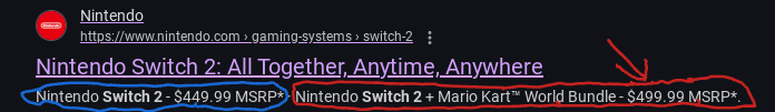 Switch 2 price Blank Meme Template