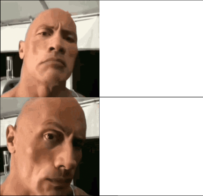 Dogoventures sussy rock raise eyebrow sus Blank Meme Template