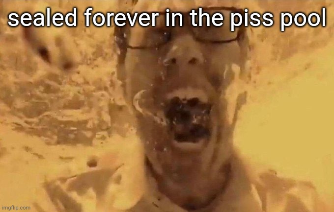 The Angry Video Game Nerd Screaming Underwater | sealed forever in the piss pool | image tagged in the angry video game nerd screaming underwater | made w/ Imgflip meme maker