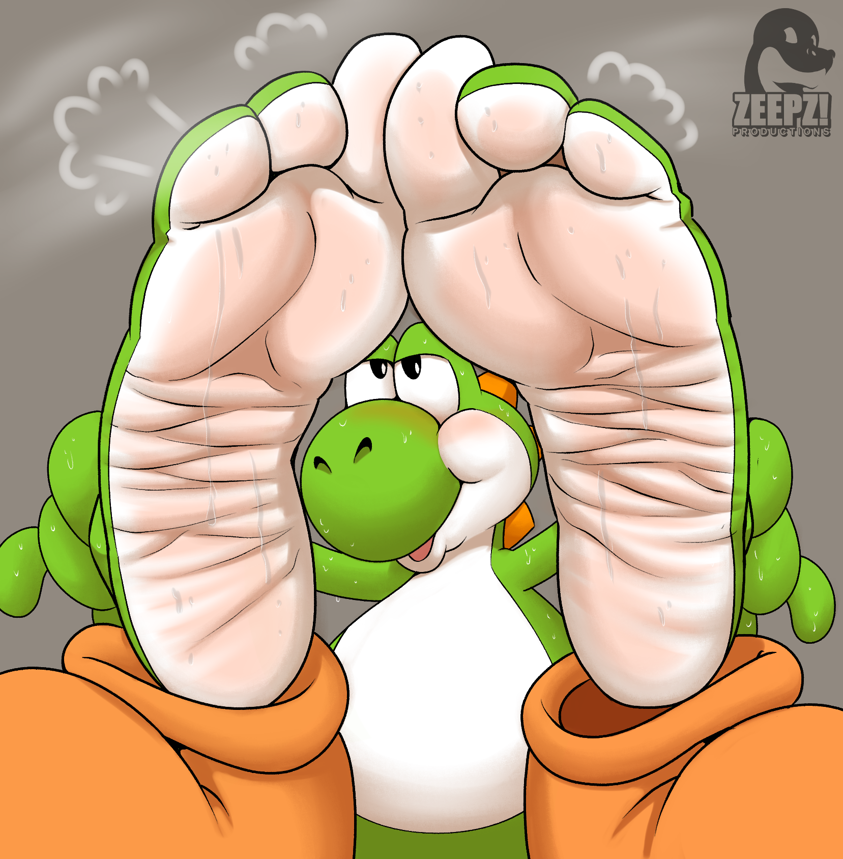 Yoshi stinky feet Blank Meme Template