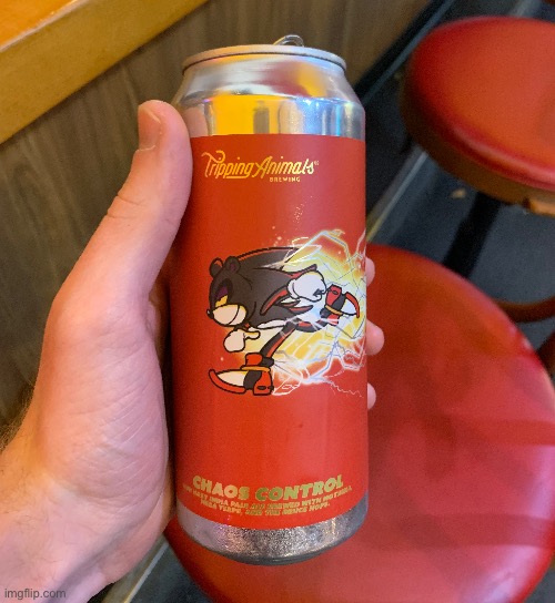 That time I had Shadow the Hedgehog beer | made w/ Imgflip meme maker