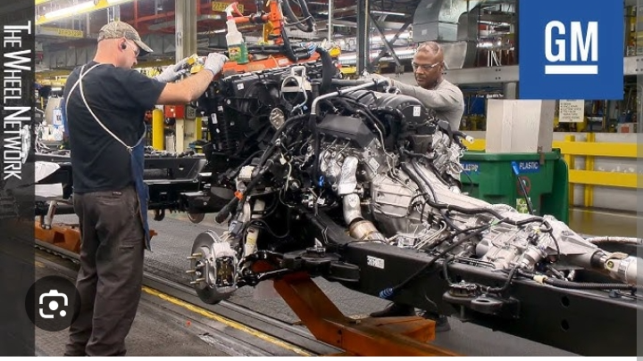GM truck factory Blank Meme Template