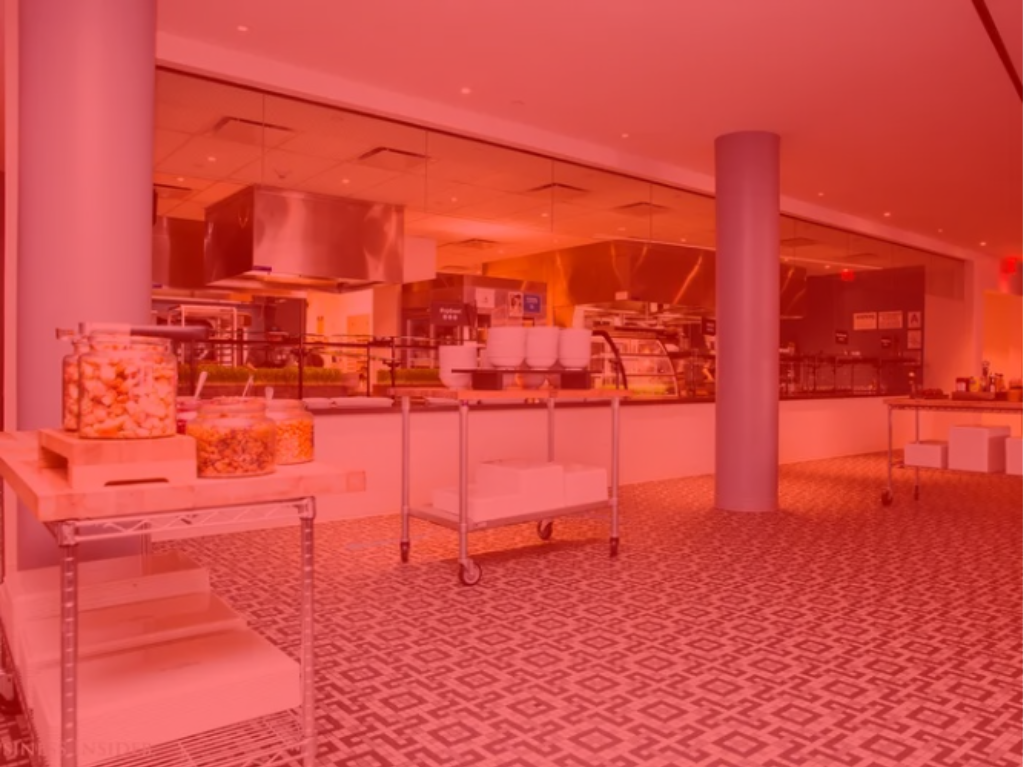 Kitchen Outside Restaurant - Red Alert Blank Meme Template