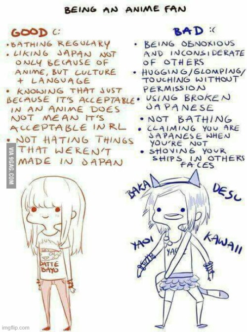 know the difference between a regular anime fan and a weeb | image tagged in difference | made w/ Imgflip meme maker