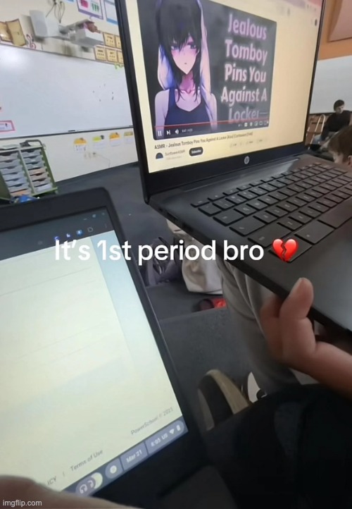 no joke one of my friends was on pornhub during class today | made w/ Imgflip meme maker