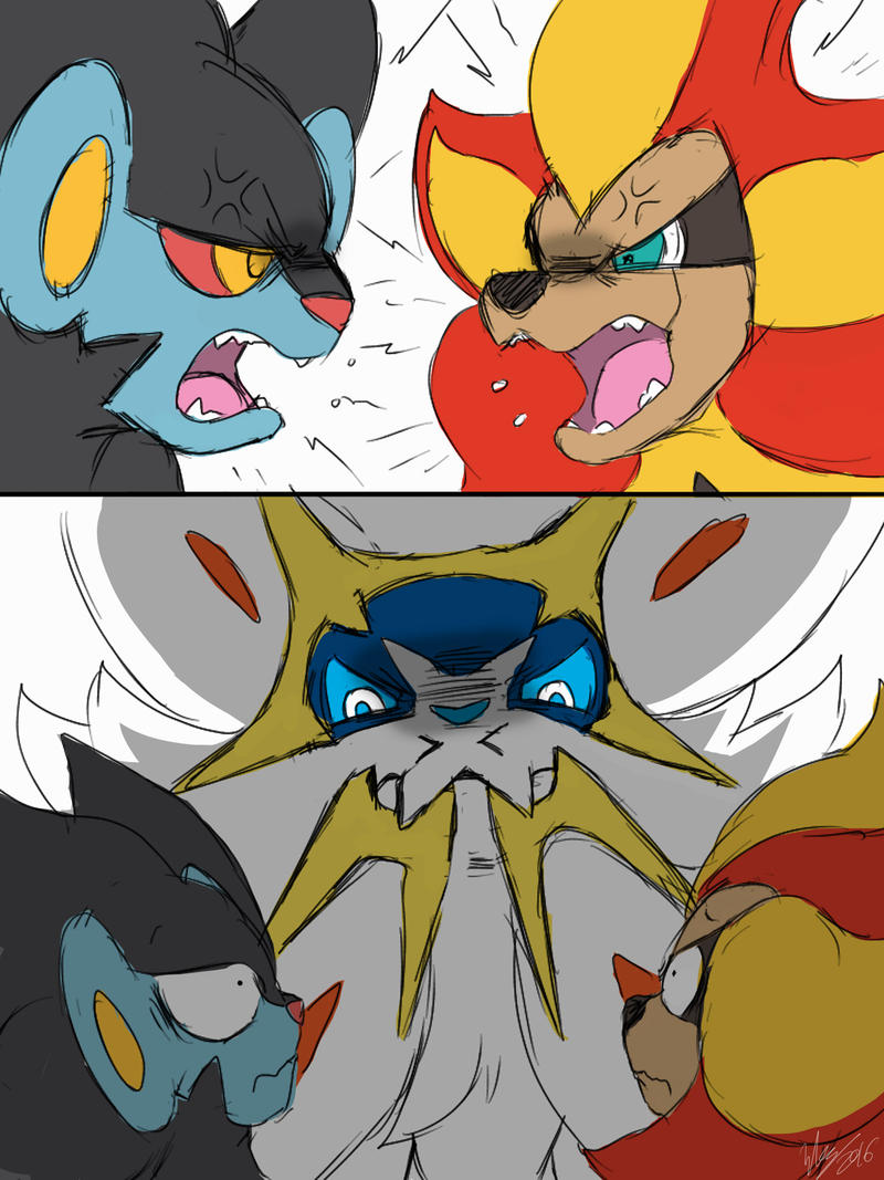 Lion fight Blank Meme Template