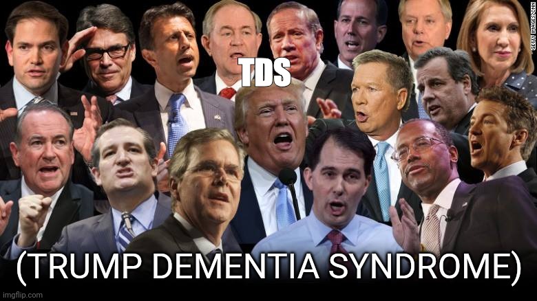 Supporting a narcistic fascist into destroying our economy | TDS; (TRUMP DEMENTIA SYNDROME) | image tagged in the republicans,donald trump,maga,delusional,narcissist | made w/ Imgflip meme maker