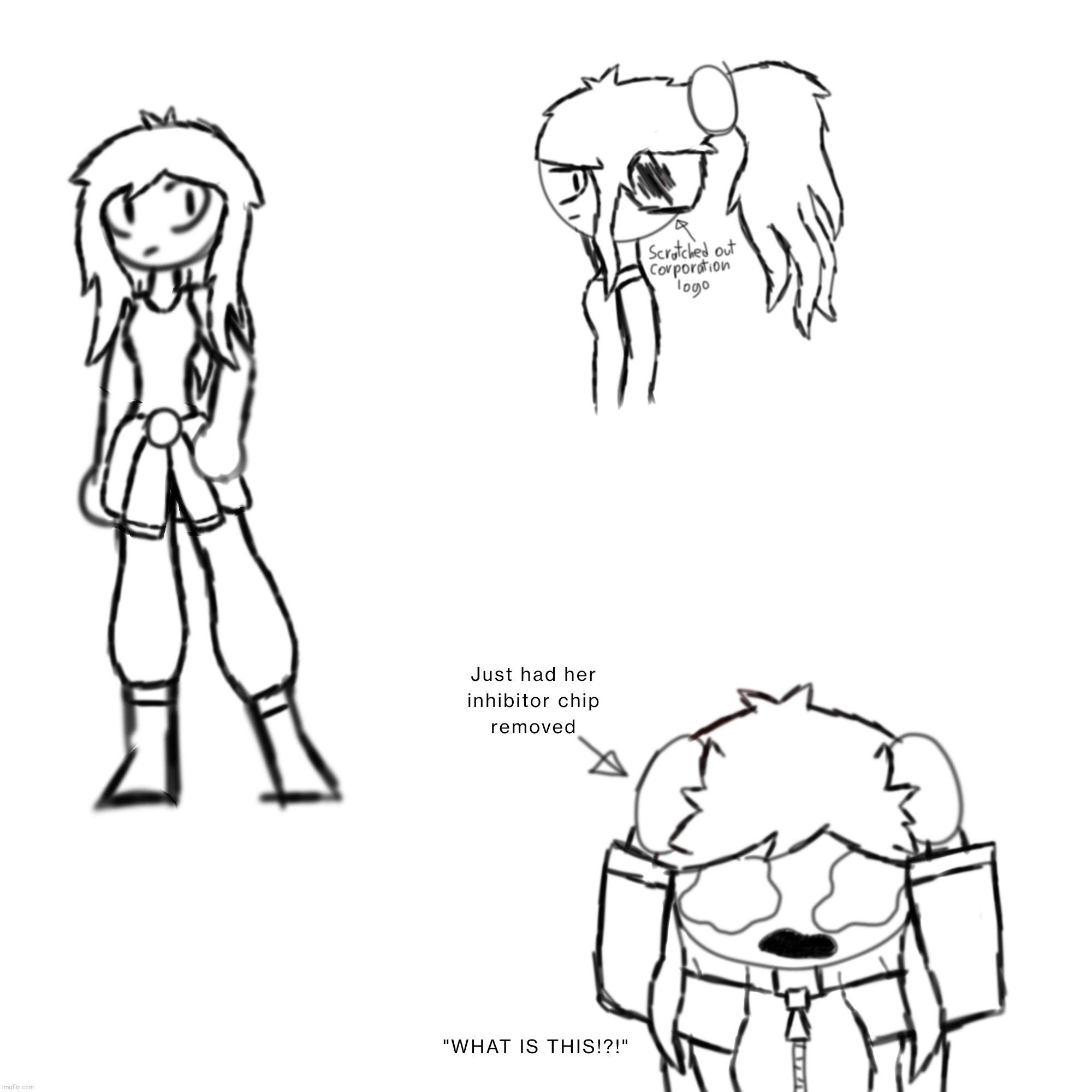 Screw it. Since all of you want to help here's her lore so you have something to go off of for name ideas. Look in comments | made w/ Imgflip meme maker