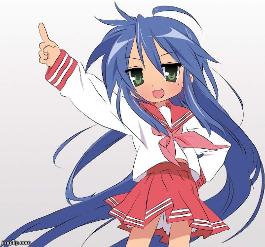 konata | image tagged in konata | made w/ Imgflip meme maker