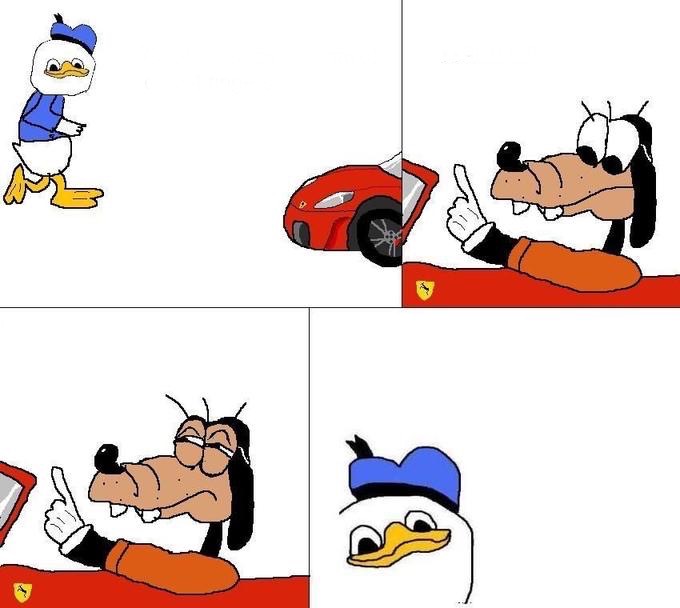 goofy donald Blank Meme Template