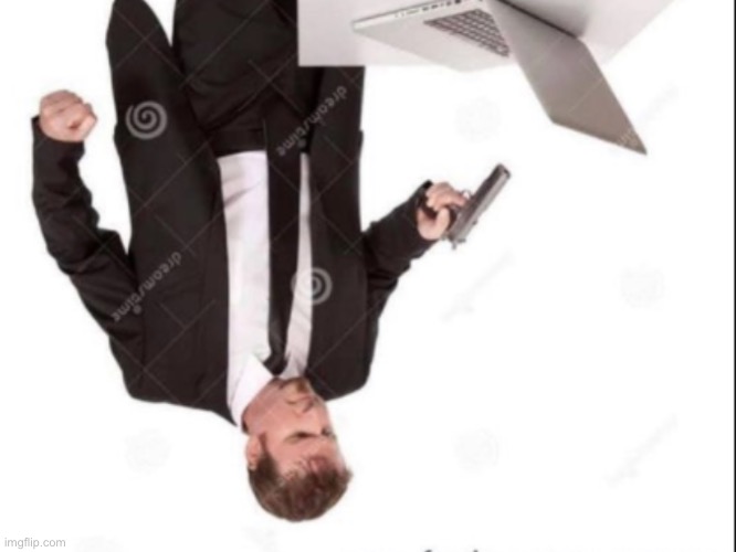 Meme above gets shot | image tagged in guy shoots computer | made w/ Imgflip meme maker