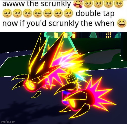 awww the skrunkly by tc | image tagged in awww the skrunkly by tc | made w/ Imgflip meme maker