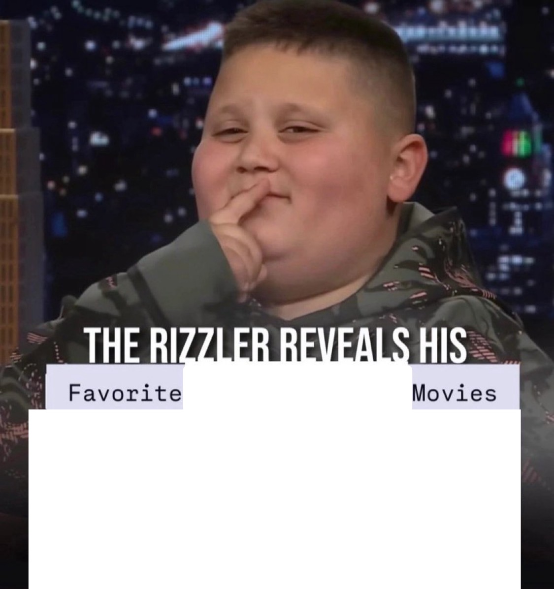 Cinephile Rizzler Blank Meme Template