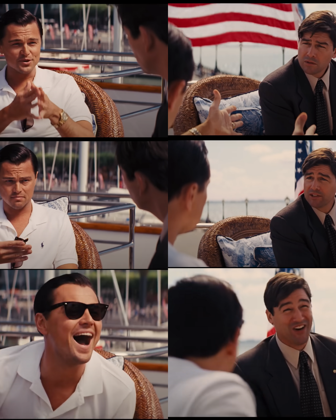 Wolf of Wall Street Boat Scene 1 Blank Meme Template