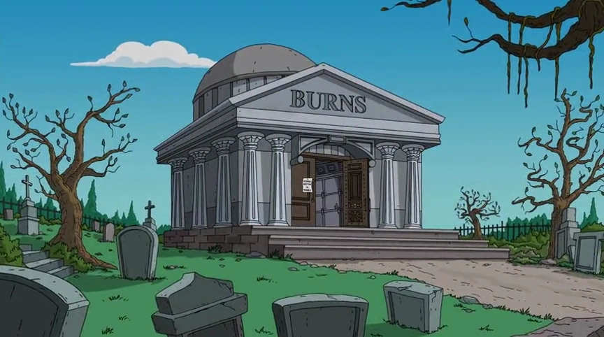 Mr. Burns Family Mausoleum Blank Meme Template