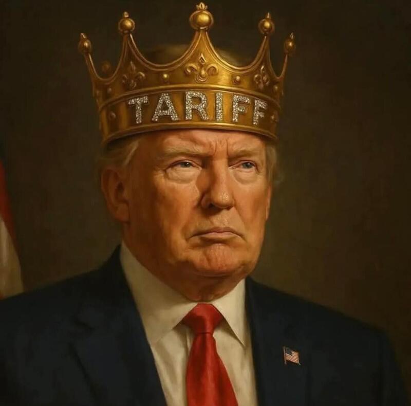 Trump tariff king Blank Meme Template