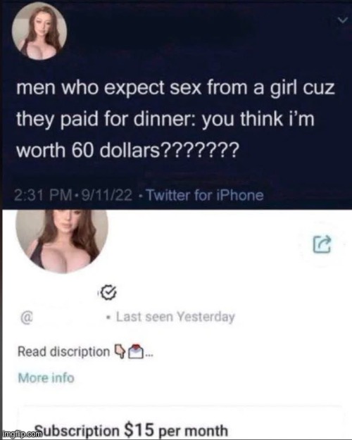 Subscription girl | image tagged in unsubscribe,subscribe,im still worthy | made w/ Imgflip meme maker