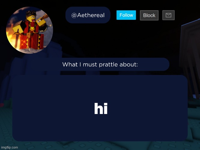 aethereal's forsaken template | hi | image tagged in aethereal's forsaken template | made w/ Imgflip meme maker