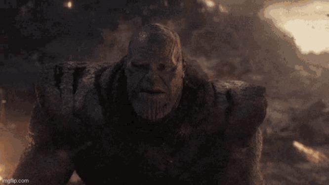 image tagged in thanos disintegrate | made w/ Imgflip meme maker