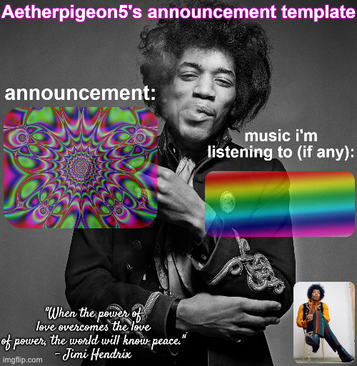 Aetherpigeon5's announcement template | image tagged in aetherpigeon5's announcement template | made w/ Imgflip meme maker