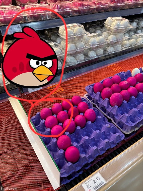 Red origin | image tagged in angry birds,lookalike,funny,red,memes,humor | made w/ Imgflip meme maker