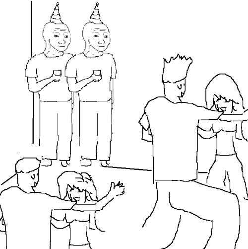 Double Corner Blank Meme Template