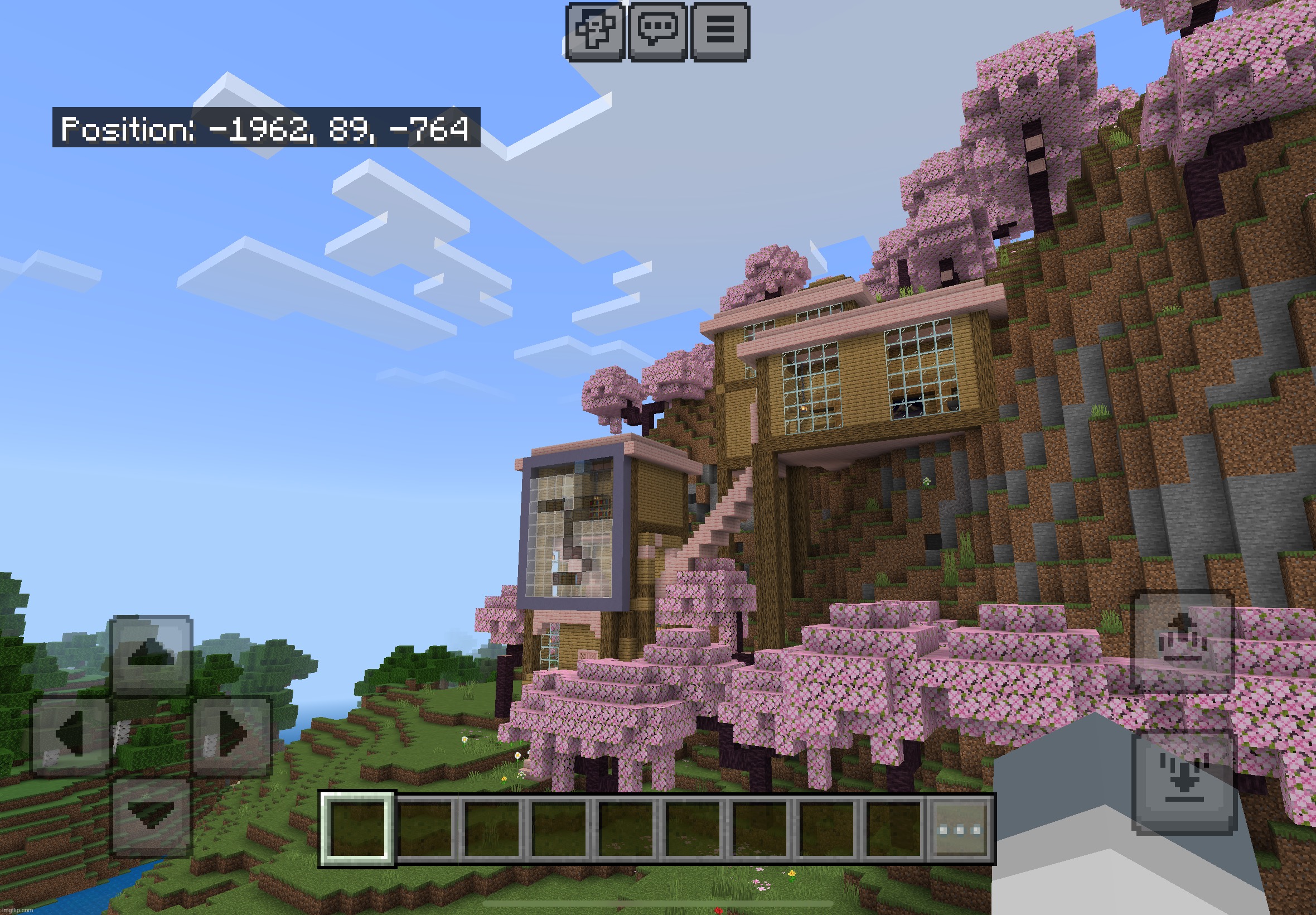 Professor Procreate’s minecraft base (He actually like cherry trees too) | made w/ Imgflip meme maker