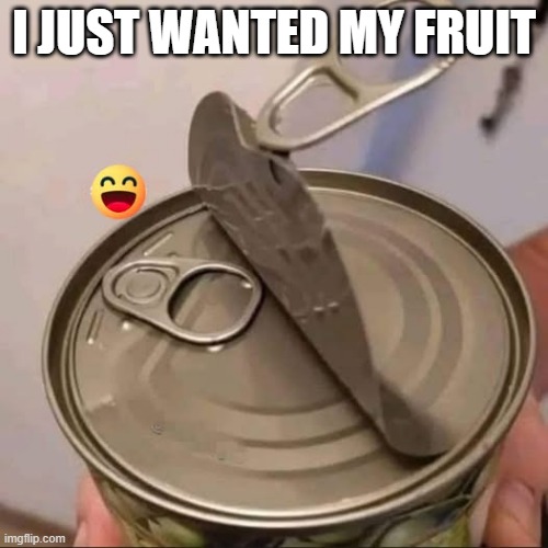 CANt Get In | I JUST WANTED MY FRUIT | image tagged in you had one job | made w/ Imgflip meme maker