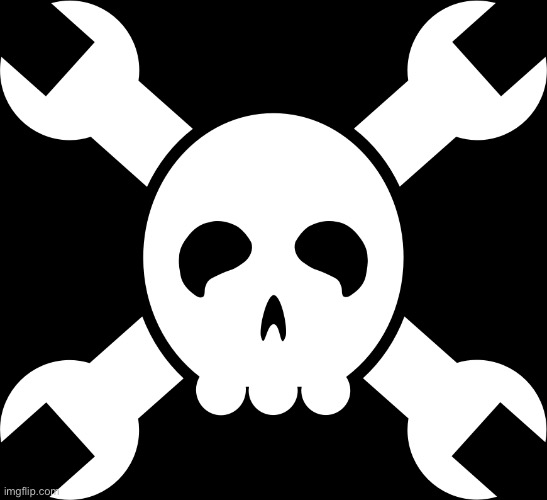 Skull wrench | image tagged in wrench skull | made w/ Imgflip meme maker
