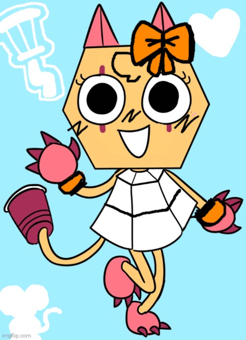 Scraps! (Dandy's Cozy World AU) | image tagged in scraps,craft siblings | made w/ Imgflip meme maker