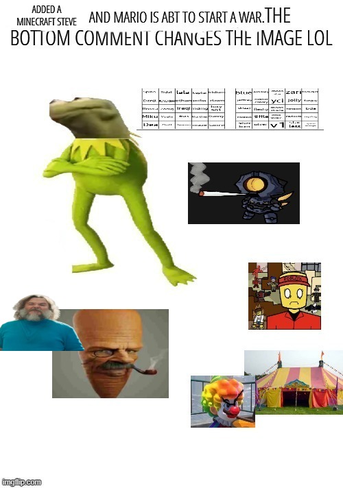 ADDED A MINECRAFT STEVE | made w/ Imgflip meme maker