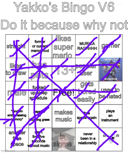 Yakko’s Bingo V6 | image tagged in yakko s bingo v6 | made w/ Imgflip meme maker