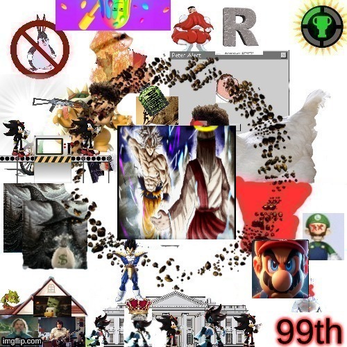 Goku vs Jesus, a fight so intense it destroys the square that's been there since the beginning. bottom comment changes the image | made w/ Imgflip meme maker
