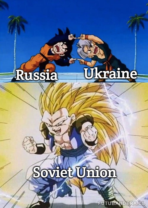 DBZ FUSION | Ukraine; Russia; Soviet Union | image tagged in dbz fusion,slavic lives matter | made w/ Imgflip meme maker