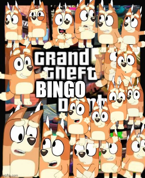 Grand Theft Bingo Blank Meme Template