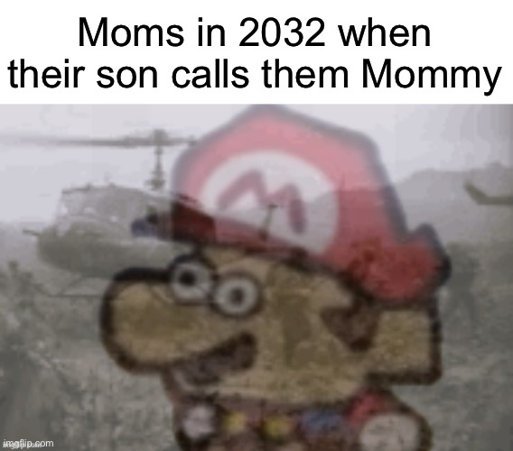 Mario PTSD | Moms in 2032 when their son calls them Mommy | image tagged in mario ptsd,msmg | made w/ Imgflip meme maker