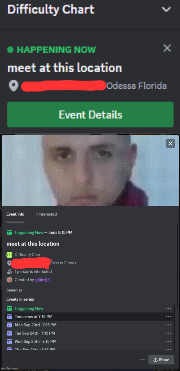 remember this one time this creep did this (left the server btw) | made w/ Imgflip meme maker