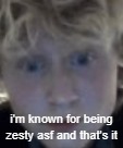 zetastar (real) | i'm known for being zesty asf and that's it | image tagged in zetastar real | made w/ Imgflip meme maker