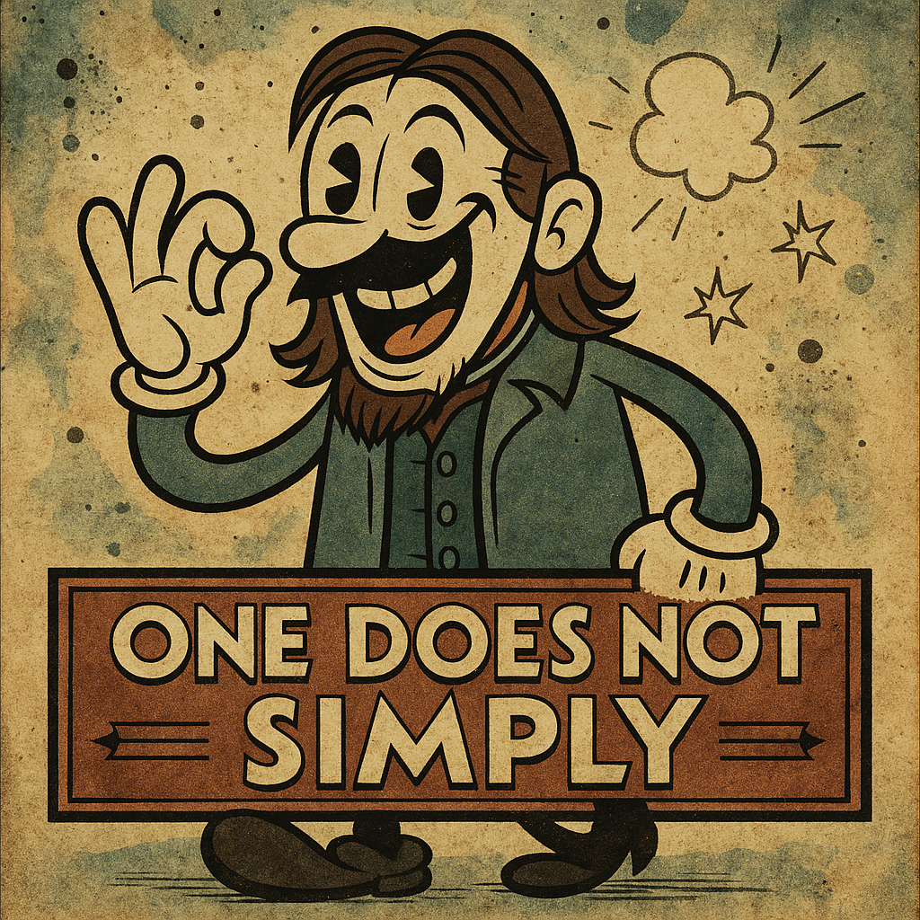 One Does Not Simply Cuphead Blank Meme Template