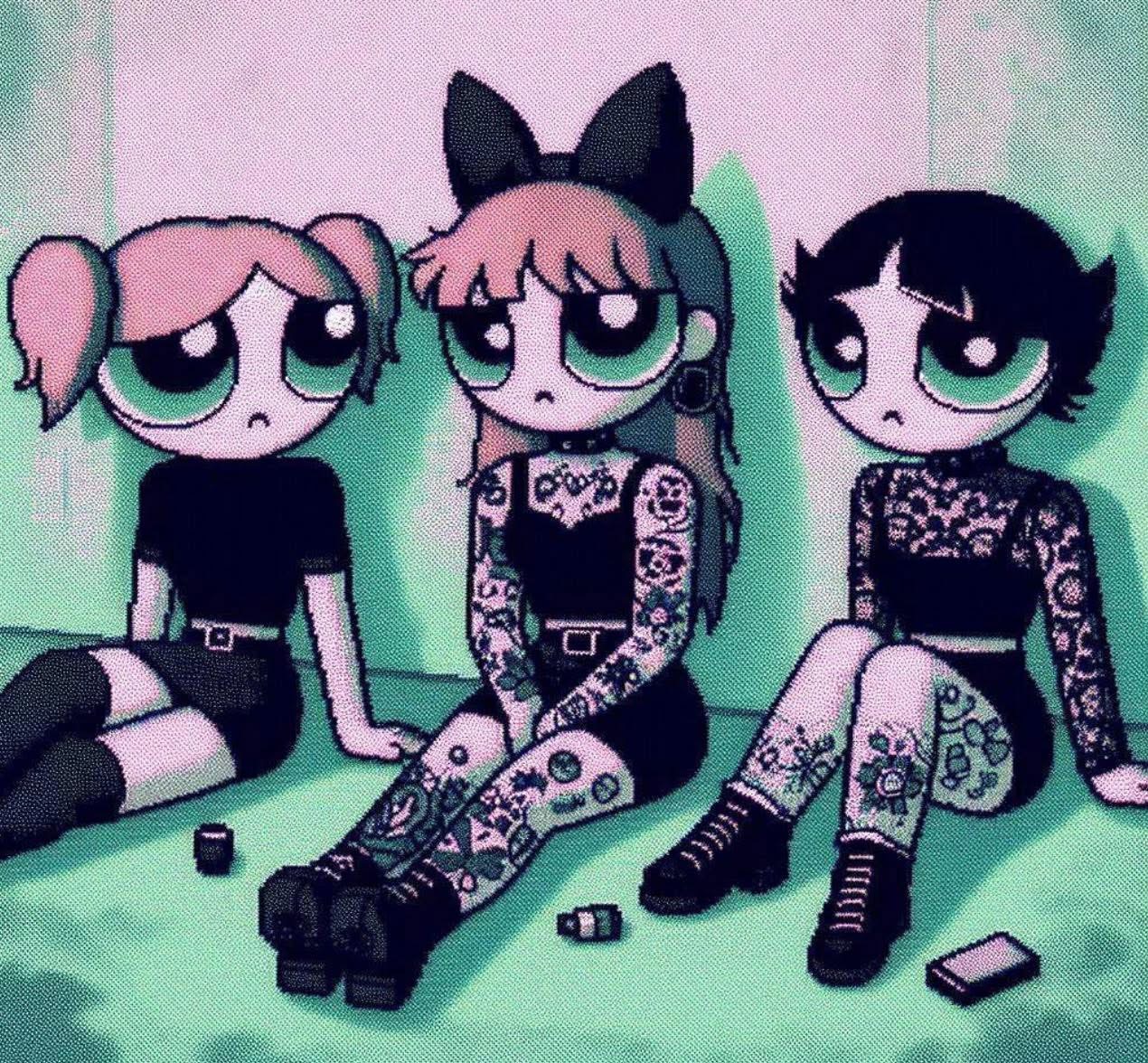 Power puff gurls Blank Meme Template