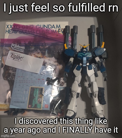 AND I didn't have to pay scalper prices! YES!!! ... I also have two other pre orders that arrive this month | I just feel so fulfilled rn; I discovered this thing like a year ago and I FINALLY have it | made w/ Imgflip meme maker