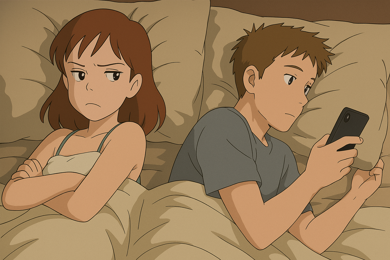 He thinks of other women Ghibli Blank Meme Template