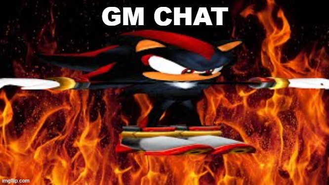shadow the hege | GM CHAT | image tagged in shadow the hege | made w/ Imgflip meme maker