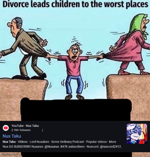 . | image tagged in divorce leads children to the worst places | made w/ Imgflip meme maker