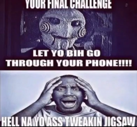 e | image tagged in hell na yo ass tweaking jigsaw | made w/ Imgflip meme maker