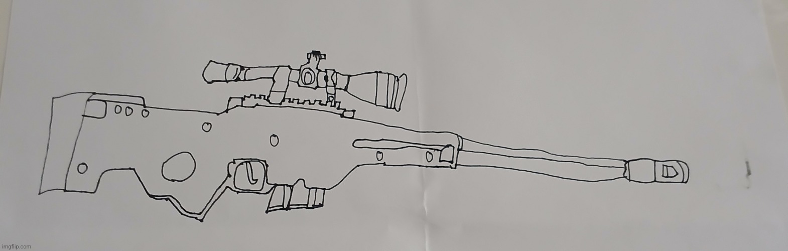 I drew a sniper | image tagged in awp | made w/ Imgflip meme maker