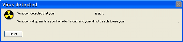 Windows detected that your __________ is sick Blank Meme Template