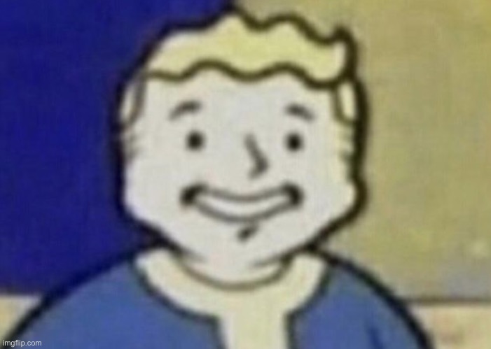 Vault boy facing forward | image tagged in vault boy facing forward | made w/ Imgflip meme maker