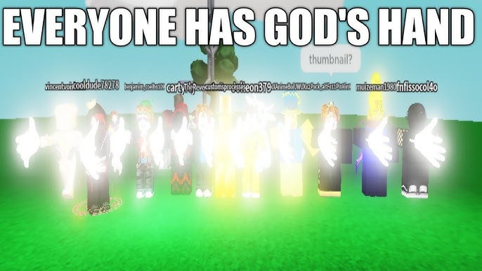 Gods hand Blank Meme Template